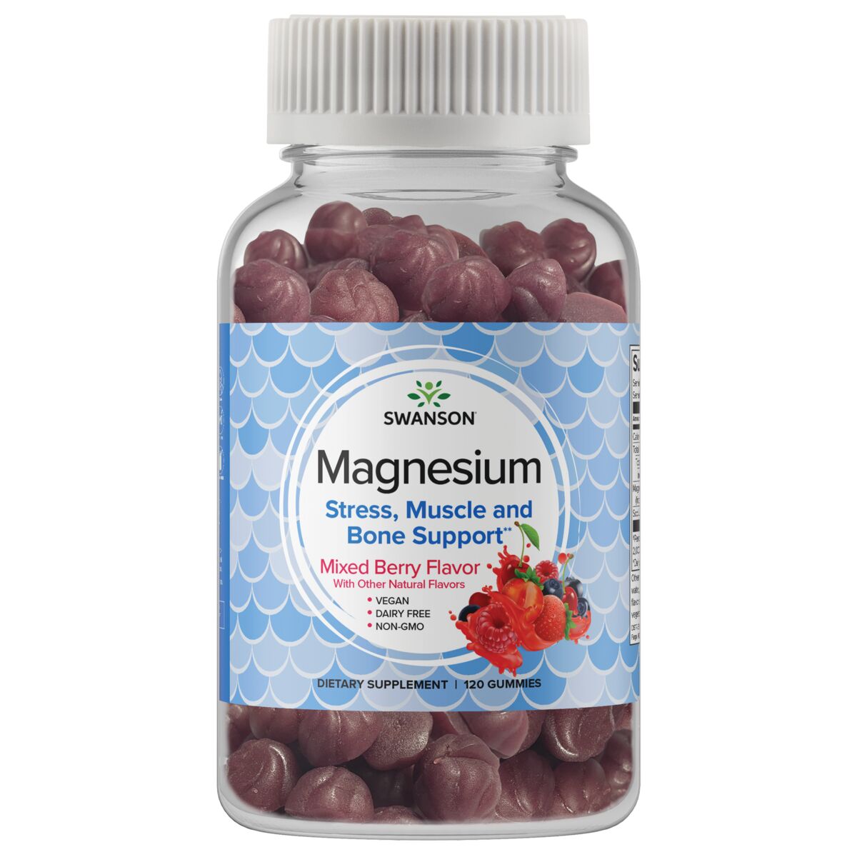 Magnesium - Mixed Berry 100mg 120 Gummies - Swanson | West Pharmacy