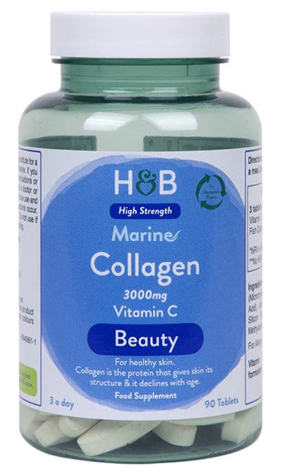 Marine Collagen with Vitamin C, 3000mg - 90 tabs - Holland & Barrett | Vaistine1.lt | WestPharmacy.eu
