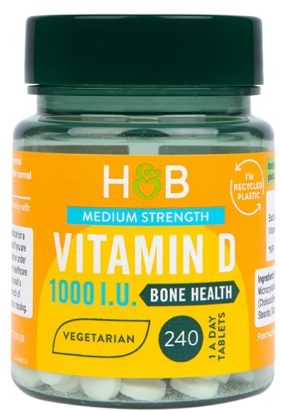 Vitamin D, 25mcg - 240 tabs - Holland & Barrett | Vaistine1.lt | WestPharmacy.eu