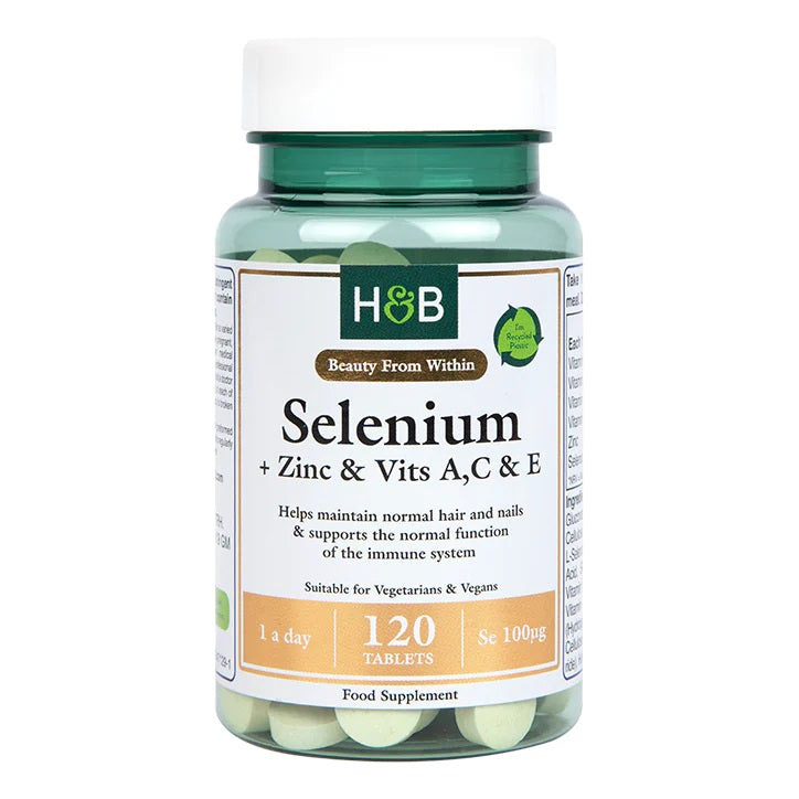 Selenium + Zinc & Vits A,C & E, 100mcg - 120 tabs - Holland & Barrett | Vaistine1.lt | WestPharmacy.eu