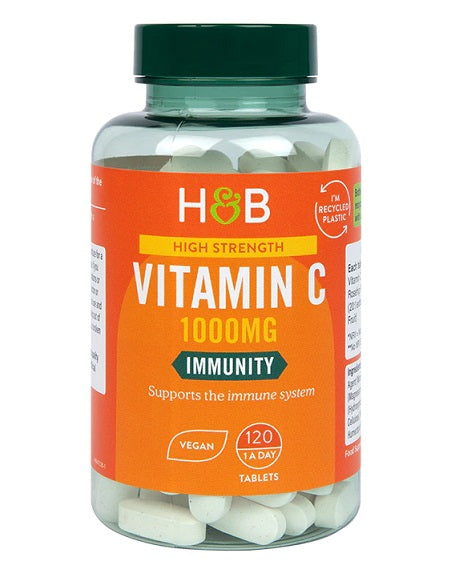 High Strength Vitamin C, 1000mg - 120 vegan tabs - Holland & Barrett | Vaistine1.lt | WestPharmacy.eu