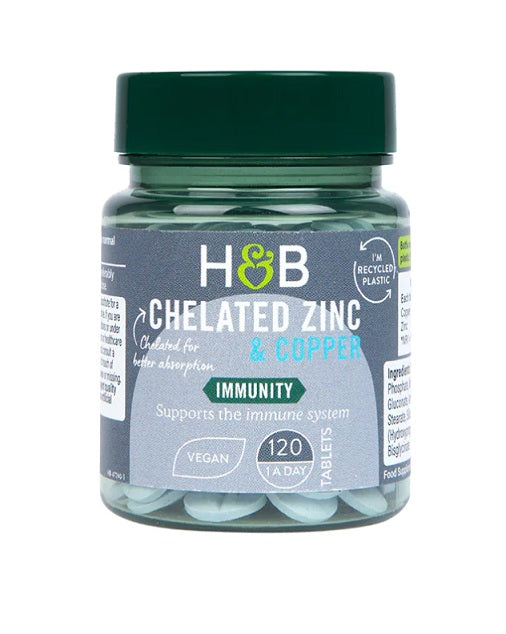 Chelated Zinc & Copper, 15mg - 120 tabs - Holland & Barrett | Vaistine1.lt | WestPharmacy.eu