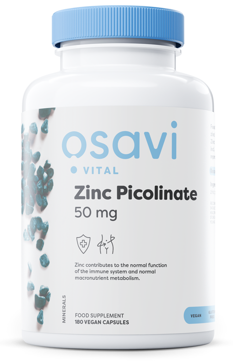 Zinc Picolinate, 50mg - 180 vegan caps - Osavi | Vaistine1.lt | WestPharmacy.eu