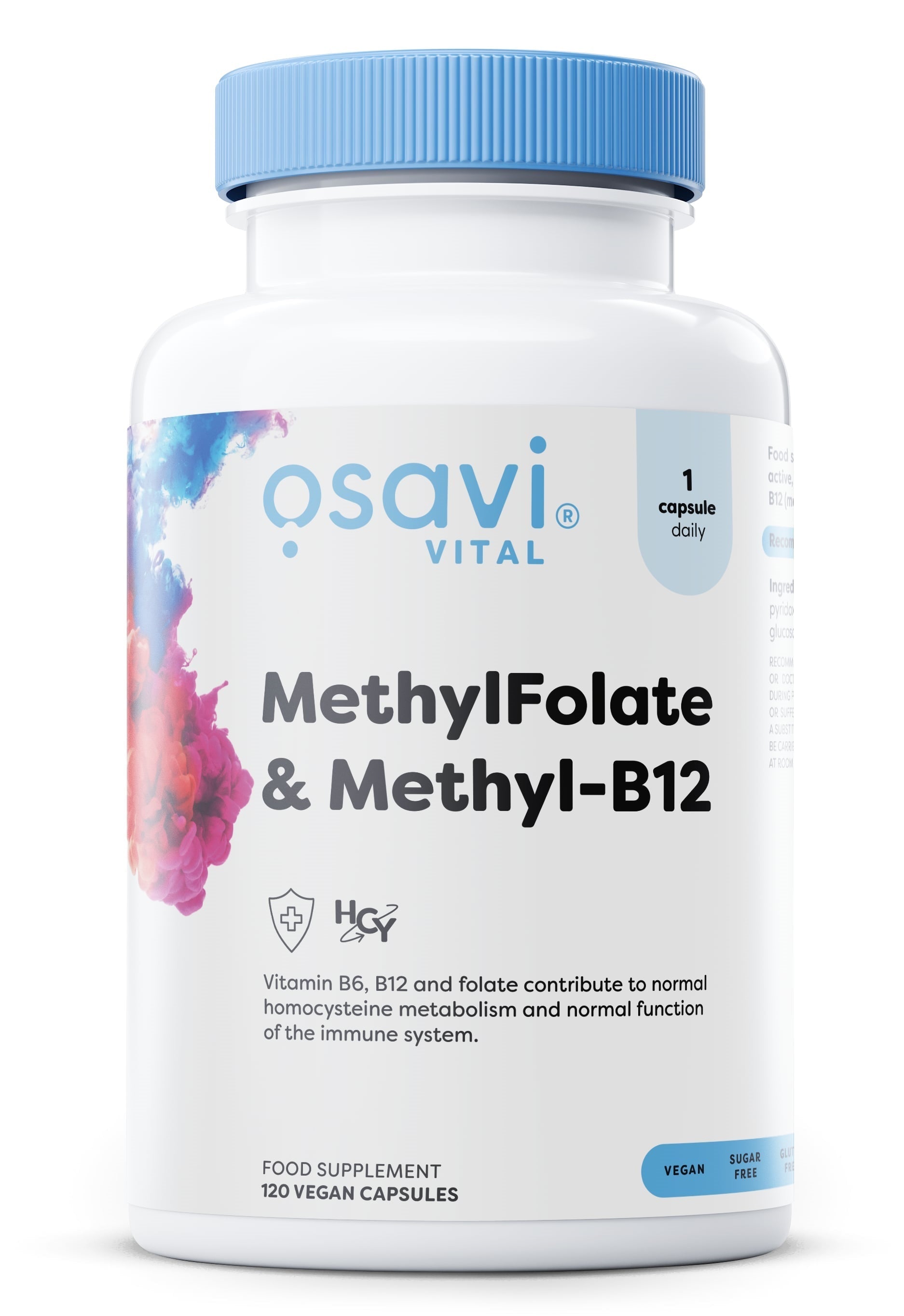 MethylFolate & Methyl-B12 - 120 vegan caps - Osavi | Vaistine1.lt | WestPharmacy.eu