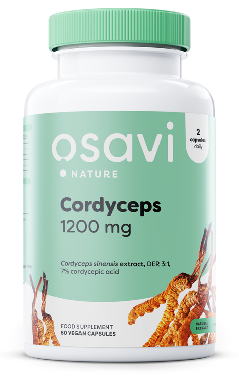 Cordyceps, 1200mg - 60 vegan caps - Osavi | Vaistine1.lt | WestPharmacy.eu