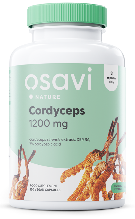 Cordyceps, 1200mg - 120 vegan caps - Osavi | Vaistine1.lt | WestPharmacy.eu