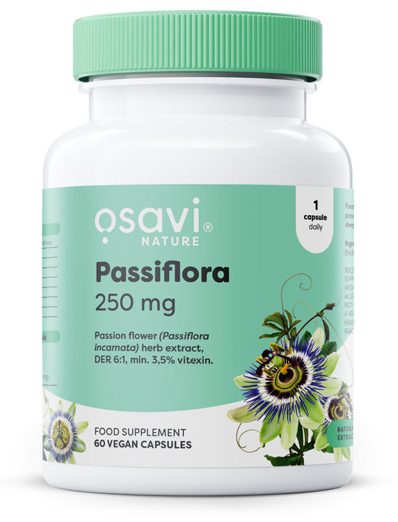 Passiflora, 250mg - 60 vegan caps - Osavi | Vaistine1.lt | WestPharmacy.eu