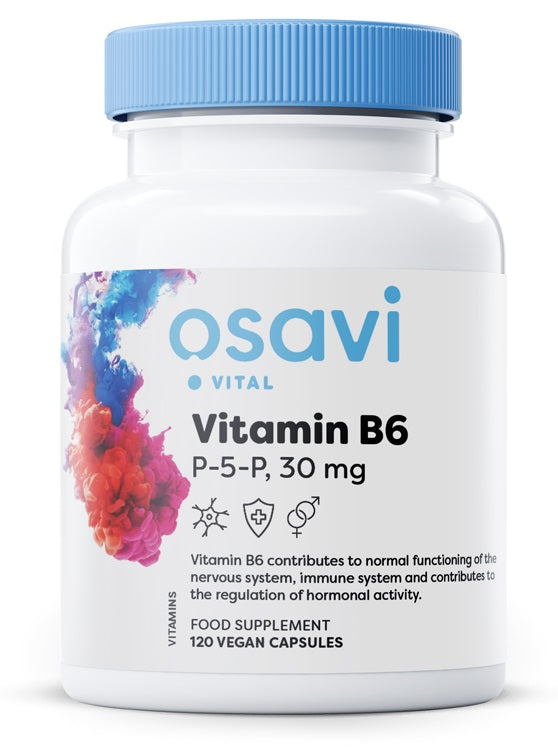 Vitamin B6 - P-5-P, 30mg - 120 vegan caps - Osavi | Vaistine1.lt | WestPharmacy.eu