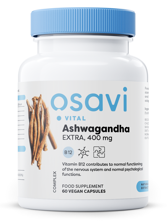 Ashwagandha Extra, 400mg - 60 vegan caps - Osavi | Vaistine1.lt | WestPharmacy.eu