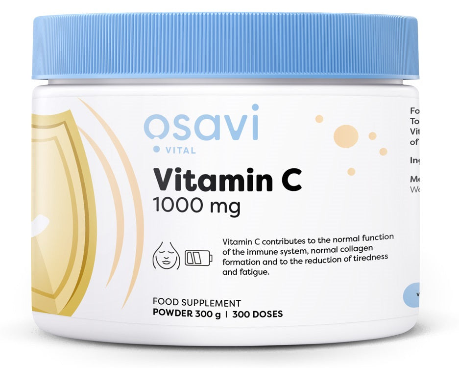 Vitamin C Powder, 1000mg - 300g - Osavi | Vaistine1.lt | WestPharmacy.eu