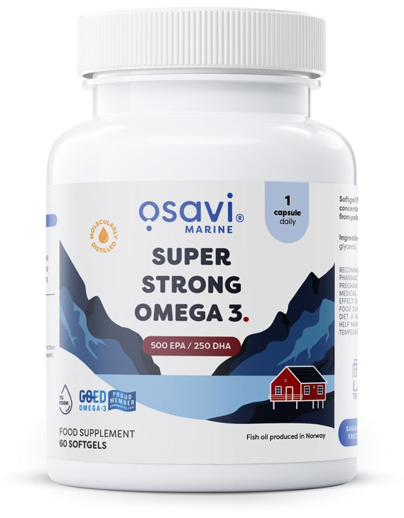 Super Strong Omega 3, 500 EPA / 250 DHA - 60 softgels - Osavi | Vaistine1.lt | WestPharmacy.eu