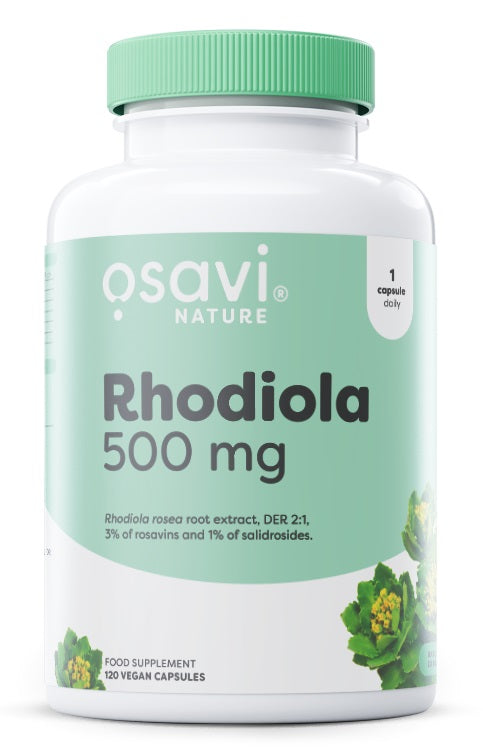 Rhodiola, 500mg - 120 vegan caps - Osavi | Vaistine1.lt | WestPharmacy.eu
