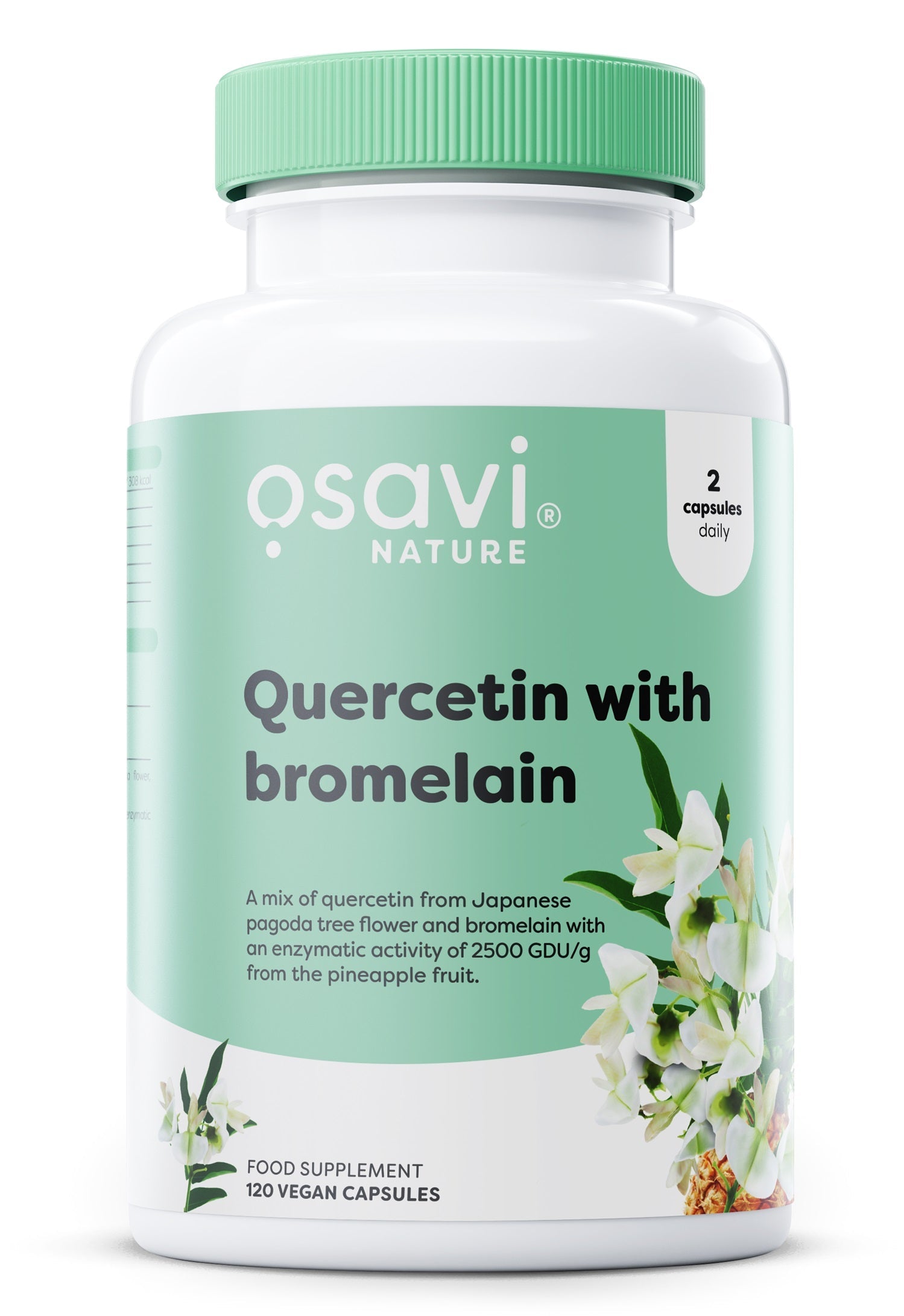 Quercetin with Bromelain - 120 vegan caps - Osavi | Vaistine1.lt | WestPharmacy.eu