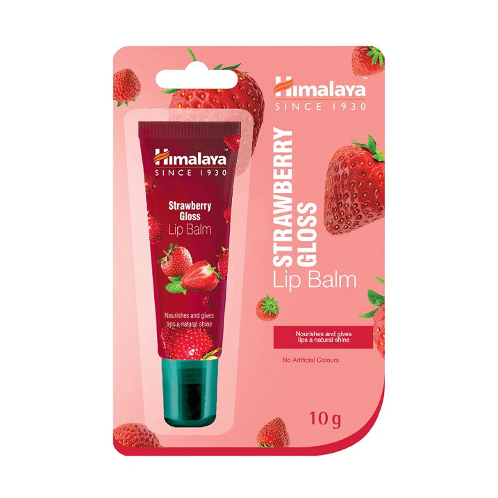 Strawberry Gloss Lip Balm - 10g - Himalaya | Vaistine1.lt | WestPharmacy.eu