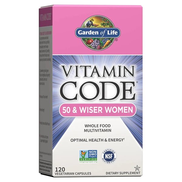 Vitamin Code 50 & Wiser Women - 120 vcaps - Garden of Life | Vaistine1.lt | WestPharmacy.eu