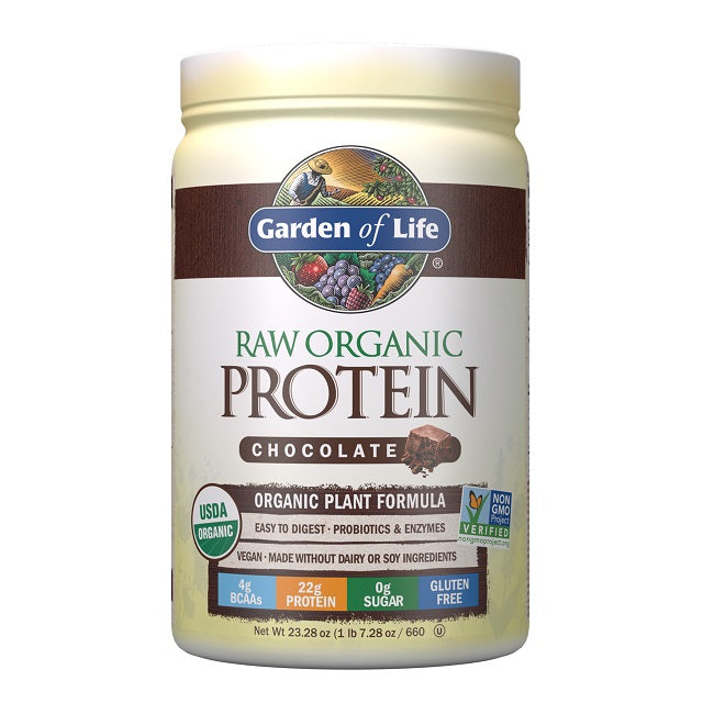 Raw Protein, Chocolate - 660g - Garden of Life | Vaistine1.lt | WestPharmacy.eu