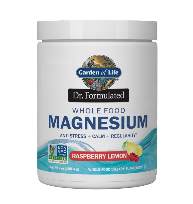 Dr. Formulated Whole Food Magnesium, Raspberry Lemon - 198g - Garden of Life | Vaistine1.lt | WestPharmacy.eu