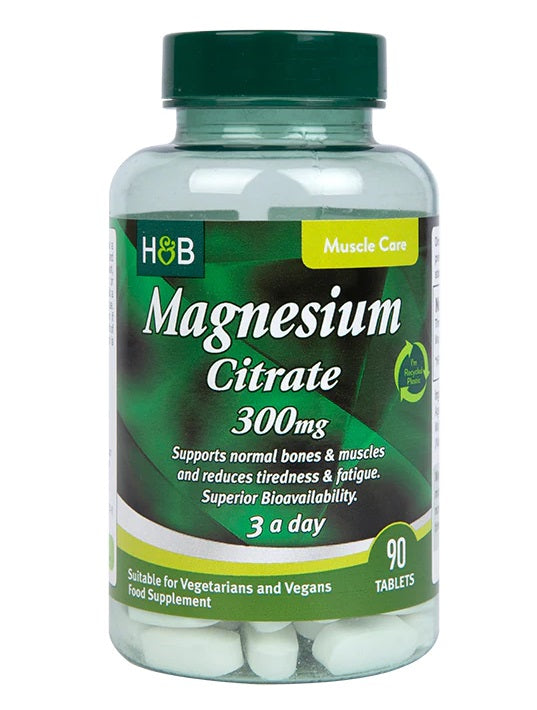 Magnesium Citrate, 300mg - 90 tabs - Holland & Barrett | WestPharmacy.nl - Minerals