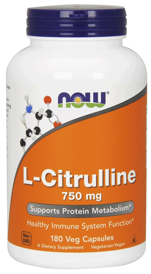 L-Citrulline, 750mg - 180 vcaps - NOW Foods | Vaistine1.lt | WestPharmacy.eu