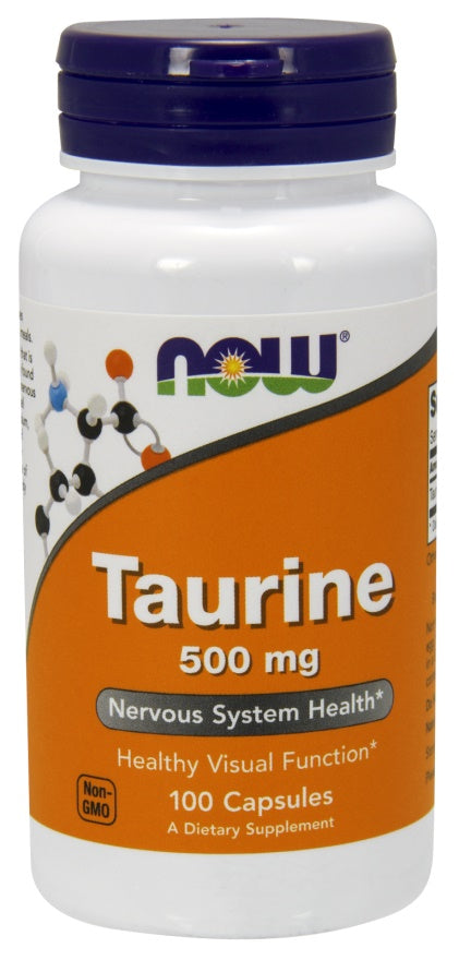 Taurine, 500mg - 100 caps - NOW Foods | Vaistine1.lt | WestPharmacy.eu