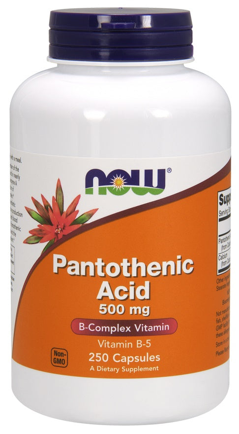 Pantothenic Acid, 500mg - 250 caps - NOW Foods | Vaistine1.lt | WestPharmacy.eu