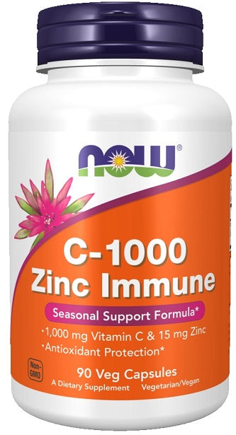 C-1000 Zinc Immune - 90 vcaps - NOW Foods | Vaistine1.lt | WestPharmacy.eu