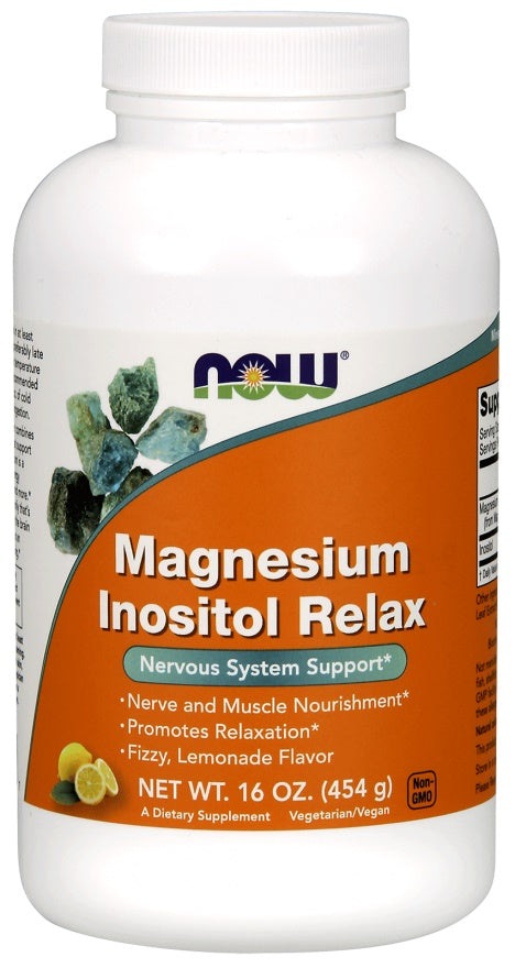Magnesium Inositol Relax Powder - 454g - NOW Foods | Vaistine1.lt | WestPharmacy.eu