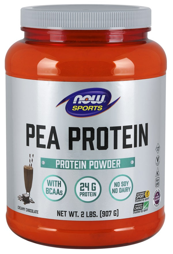 Pea Protein, Dutch Chocolate - 907g - NOW Foods | Vaistine1.lt | WestPharmacy.eu