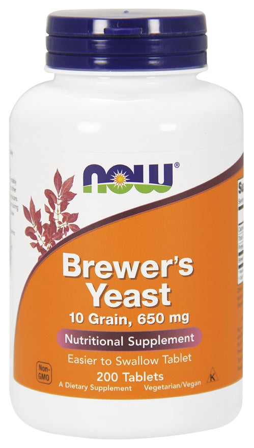 Brewer's Yeast, Tablets - 200 tablets - NOW Foods | Vaistine1.lt | WestPharmacy.eu