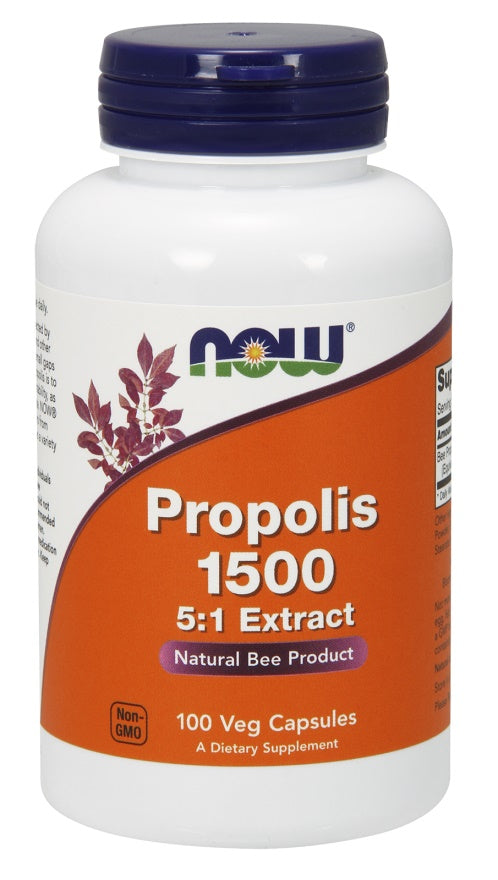 Propolis 5:1 Extract, 1500mg - 100 vcaps - NOW Foods | Vaistine1.lt | WestPharmacy.eu