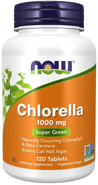 Chlorella, 1000mg - 120 tabs - NOW Foods | Vaistine1.lt | WestPharmacy.eu