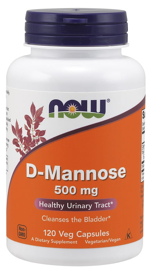 D-Mannose, 500mg - 120 vcaps - NOW Foods | Vaistine1.lt | WestPharmacy.eu