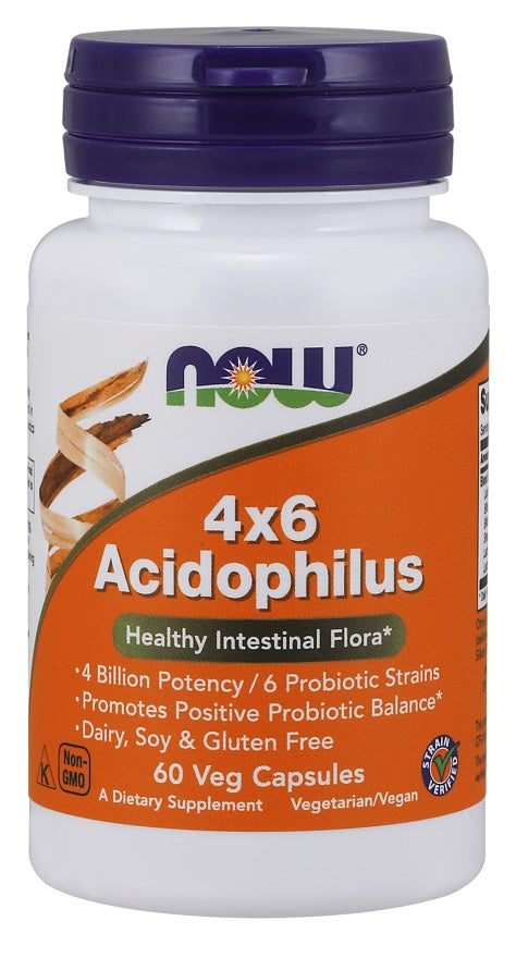 Acidophilus 4X6 - 60 vcaps - NOW Foods | Vaistine1.lt | WestPharmacy.eu