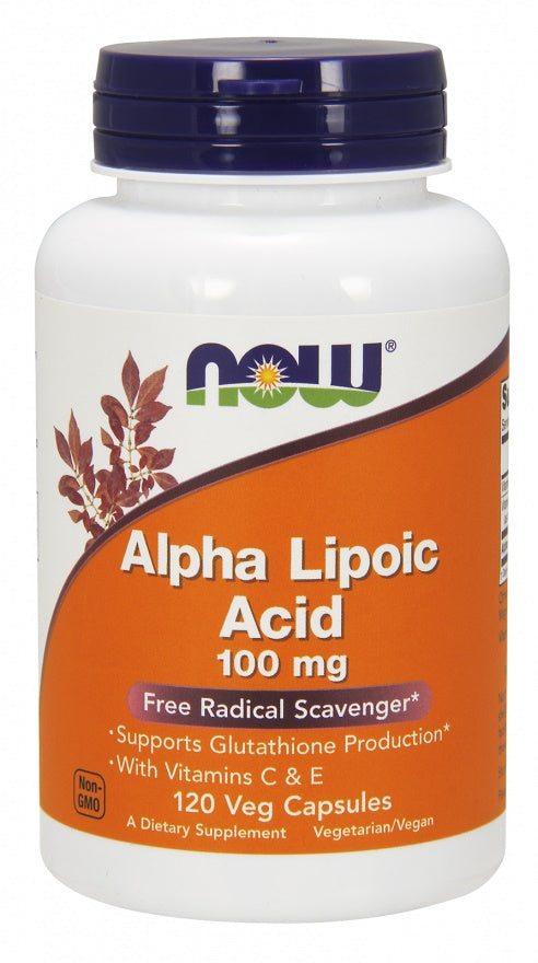 Alpha Lipoic Acid with Vitamins C & E, 100mg - 120 vcaps - NOW Foods | Vaistine1.lt | WestPharmacy.eu