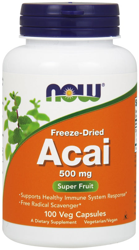 Acai, 500mg - 100 vcaps - NOW Foods | Vaistine1.lt | WestPharmacy.eu