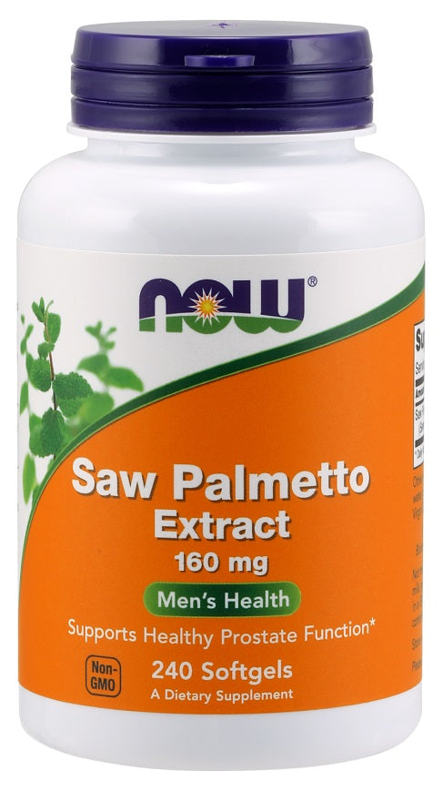 Saw Palmetto Extract, 160mg - 240 softgels - NOW Foods | Vaistine1.lt | WestPharmacy.eu
