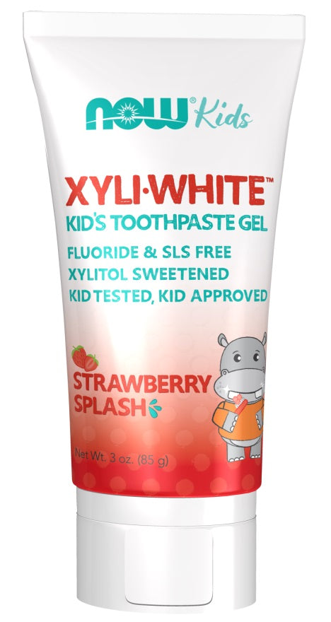 XyliWhite Kids, Strawberry Splash - 85g - NOW Foods | Vaistine1.lt | WestPharmacy.eu