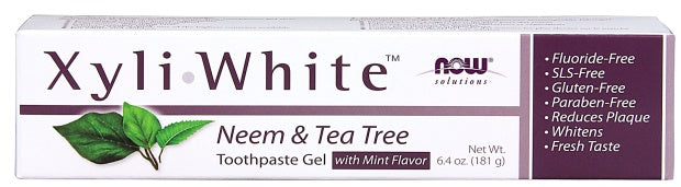 XyliWhite, Neem & Tea Tree Toothpaste Gel - 181g - NOW Foods | Vaistine1.lt | WestPharmacy.eu