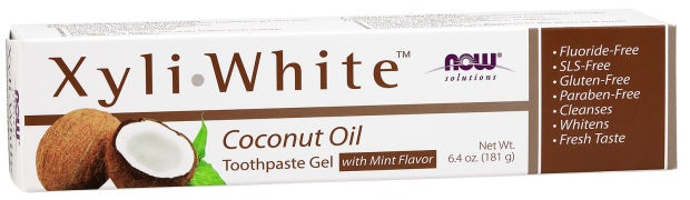 XyliWhite, Coconut Oil Toothpaste Gel - 181g - NOW Foods | Vaistine1.lt | WestPharmacy.eu