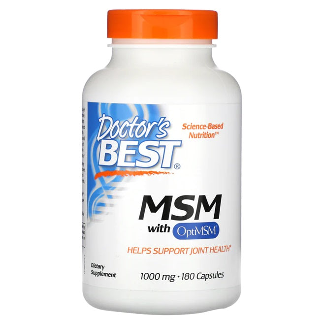 MSM with OptiMSM, 1000mg - 180 caps - Doctor's Best | Vaistine1.lt | WestPharmacy.eu