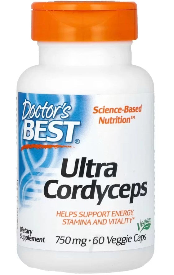 Ultra Cordyceps, 750mg - 60 vcaps - Doctor's Best | Vaistine1.lt | WestPharmacy.eu
