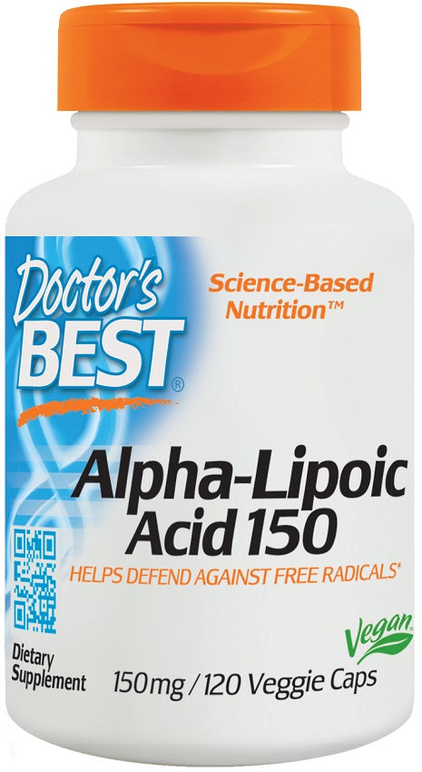 Alpha-Lipoic Acid, 150mg - 120 vcaps - Doctor's Best | Vaistine1.lt | WestPharmacy.eu