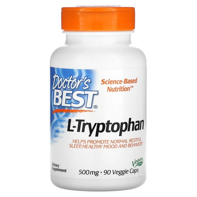 L-Tryptophan, 500mg - 90 vcaps - Doctor's Best | Vaistine1.lt | WestPharmacy.eu