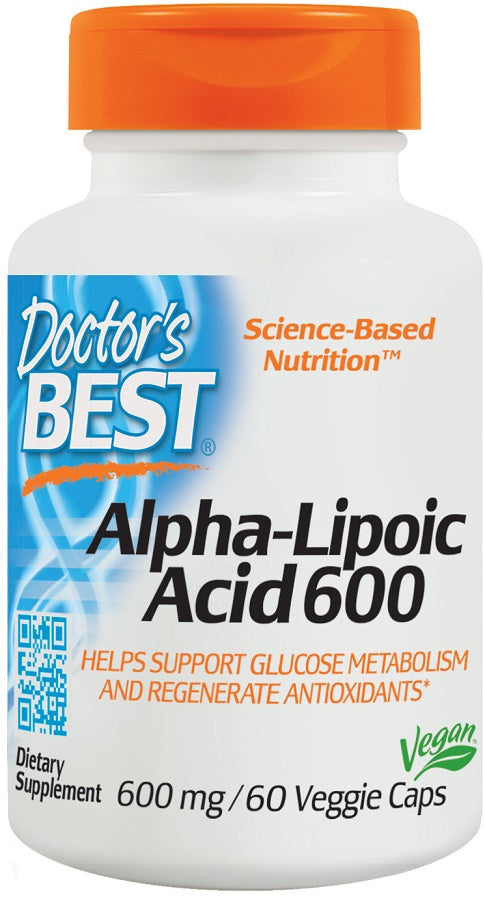Alpha-Lipoic Acid, 600mg - 60 vcaps - Doctor's Best | Vaistine1.lt | WestPharmacy.eu