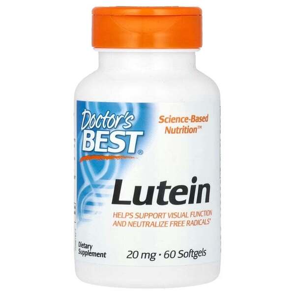 Lutein with FloraGLO, 20mg - 60 softgels - Doctor's Best | Vaistine1.lt | WestPharmacy.eu