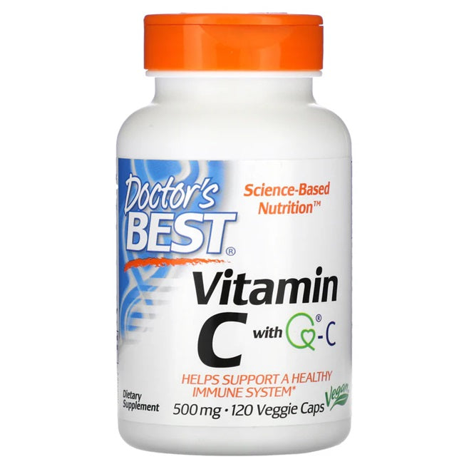 Vitamin C with Q-C, 500mg - 120 vcaps - Doctor's Best | Vaistine1.lt | WestPharmacy.eu