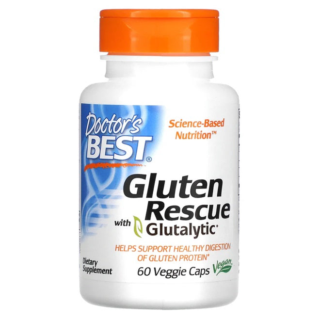 Gluten Rescue with Glutalytic - 60 vcaps - Doctor's Best | Vaistine1.lt | WestPharmacy.eu