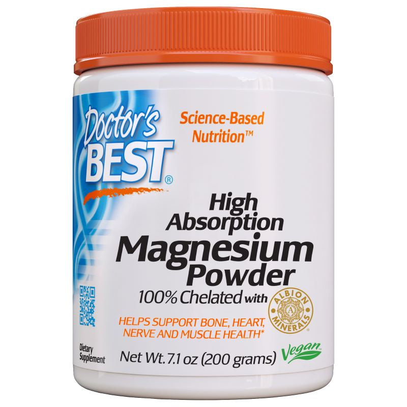 High Absorption Magnesium, Powder - 200g - Doctor's Best | Vaistine1.lt | WestPharmacy.eu