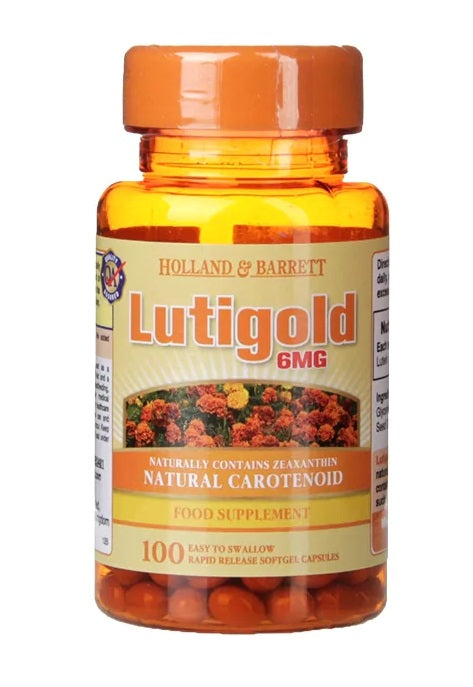 Lutigold Lutein, 6mg - 100 caps - Holland & Barrett | WestPharmacy.nl - Eye & Vision