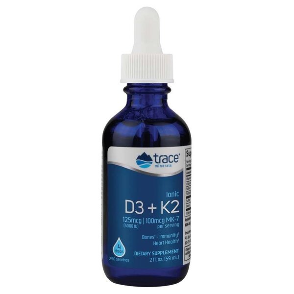 Ionic D3 + K2 - 59 ml - Trace Minerals | Vaistine1.lt | WestPharmacy.eu